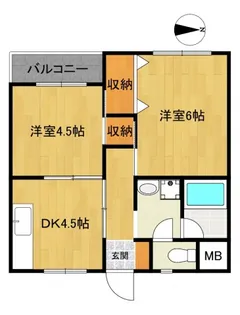 エトワール船堀【2階】の間取り