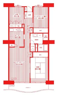 リバーサイド星川【6階】の間取り
