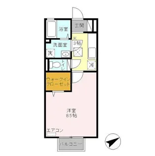 リヴァージュTaKaRa【1階】の間取り