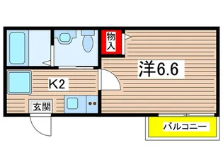 フラッティ花園ミンク【1階】の間取り