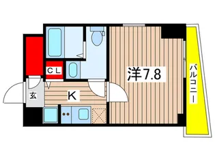 ドゥーエ西大島III【14階】の間取り