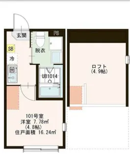 ハーモニーテラス大森東III【1階】の間取り
