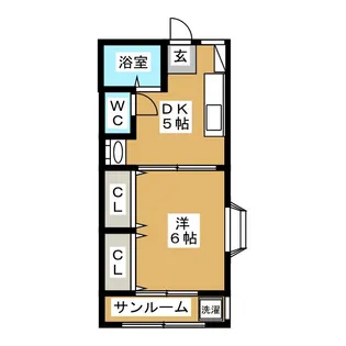 ノースハイツ自由が丘【2階】の間取り