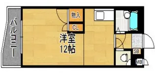 ロイヤルハイツ和白【5階】の間取り