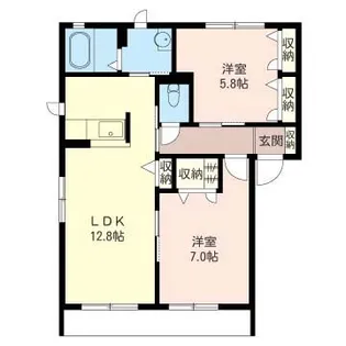 エクサージュA【1階】の間取り