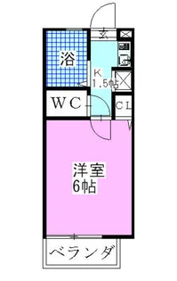 LISSAグランデA【2階】の間取り