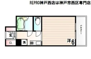 ウエストハウスIN LANI【7階】の間取り