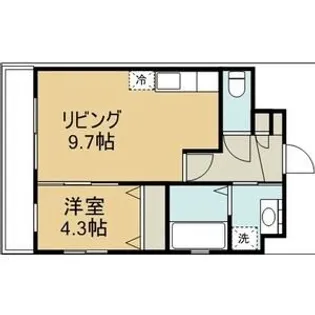 プレディアスタイル博多【5階】の間取り