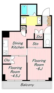 マンションカネイ【4階】の間取り
