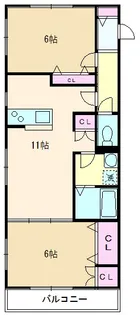 クレール志木【3階】の間取り