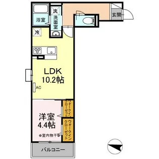 ロイジェント加美平【1階】の間取り