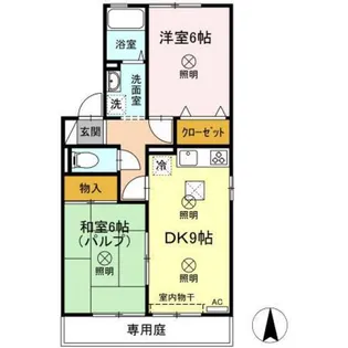 第2ディアコート A棟【1階】の間取り