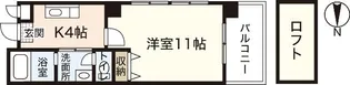 第13平勝ビル【4階】の間取り