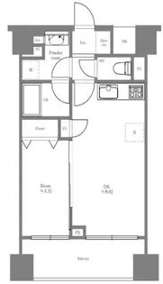 リーガルタワー神保町【6階】の間取り