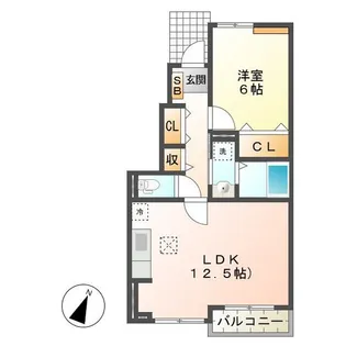 マレノワール A【1階】の間取り