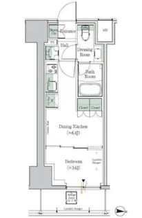 ワンルーフレジデンス中野南台【7階】の間取り