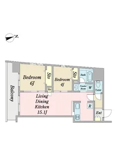 JANUS府中【5階】の間取り