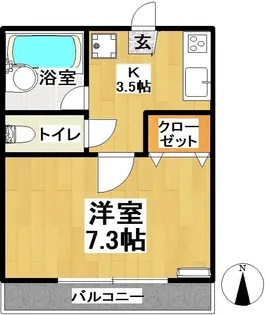 カーサ・リビエールB棟【2階】の間取り