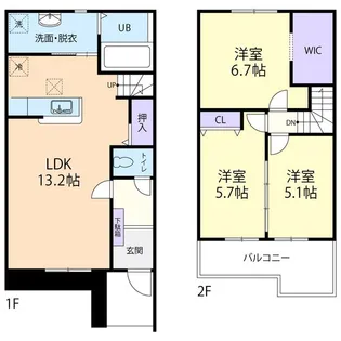 M’sハイツ Iの間取り