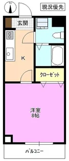 ポプリハイツ【1階】の間取り