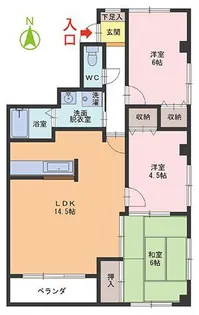 シュロス足羽【2階】の間取り