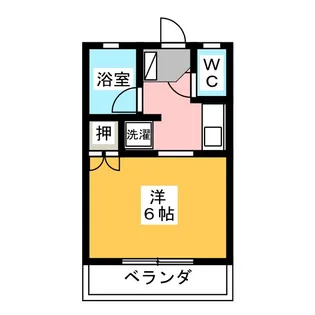 ソワサント白糸荘【1階】の間取り