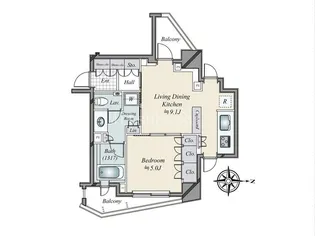 パークコート広尾ヒルトップレジデンス【4階】の間取り
