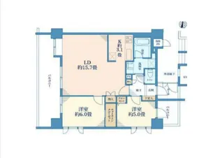 コスモ大崎ツインフォルムエクセルコート【8階】の間取り