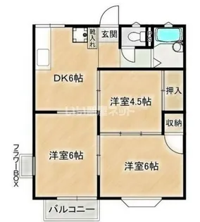 ルシェール三田A棟【2階】の間取り