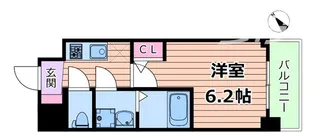 エスリードレジデンス ザ・グラン大阪福島クラス【8階】の間取り
