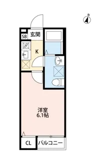 ローレルハウス大久保【1階】の間取り