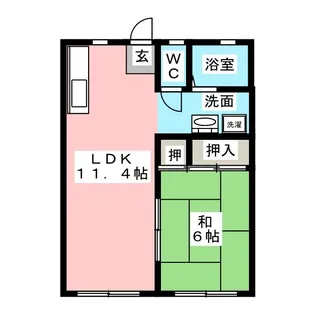 フォーレストコーポ市川【1階】の間取り