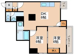 メゾン伊東【7階】の間取り