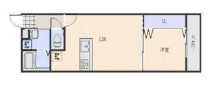 クレスト寺家駅前II【1階】の間取り