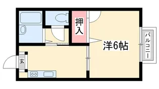 カーサエスクレアB棟【2階】の間取り
