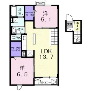 グレイス・ソルラ【4階】の間取り