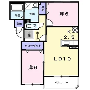 アヴニール・シェル3番館【3階】の間取り