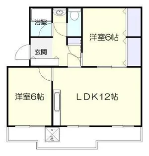 花ケ島コーポ【3階】の間取り