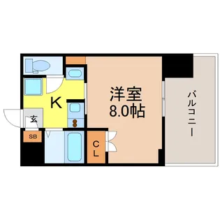 パルティール上前津【4階】の間取り