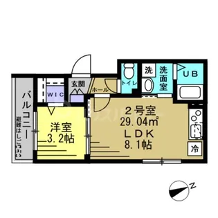 メゾン市川南【1階】の間取り