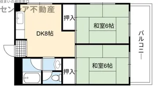 今津マンション【3階】の間取り