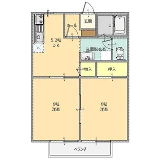 グランパルク 弐番館【2階】の間取り