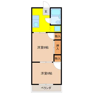 MIUMIU城東【2階】の間取り