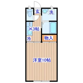 モントレー多賀城【1階】の間取り