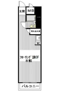 クレール五反田【9階】の間取り