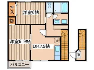 エトワ-ル壱番館【2階】の間取り