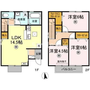 グレイス・フローラB棟の間取り