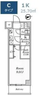WING TERRACE大鳥居【3階】の間取り
