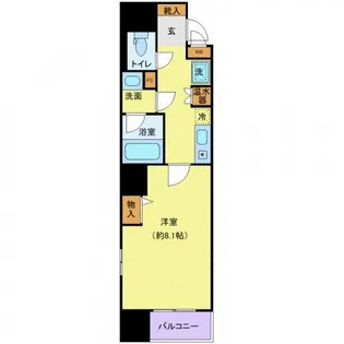 カスタリア勾当台公園【9階】の間取り
