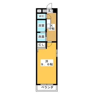 リバージュA【1階】の間取り